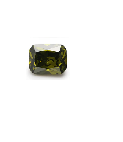 Pedra Zircônia Verde Green 10 mm x 8 mm