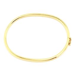 Bracelete Pulseira Ouro 18 Kilates Oco 6 mm 7.80 Gramas