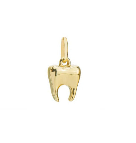 Pingente Dente Ouro 18 Kilates 1.09 Gramas 10 mm Maciço