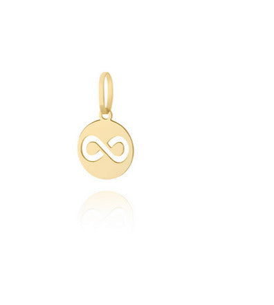 Pingente Infinito Ouro 18 Kilates 1.50 Gramas 30 mm