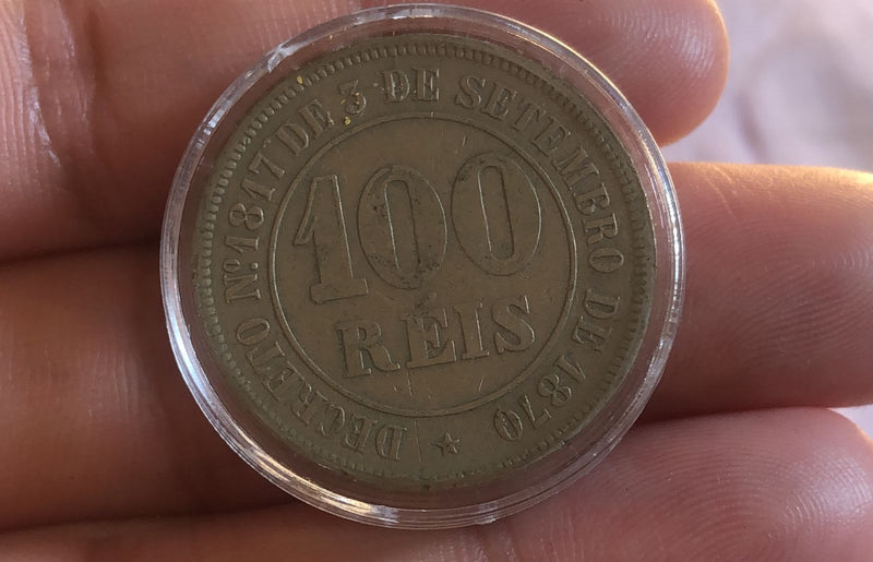 Moeda Império Do Brasil 100 Reis 1883