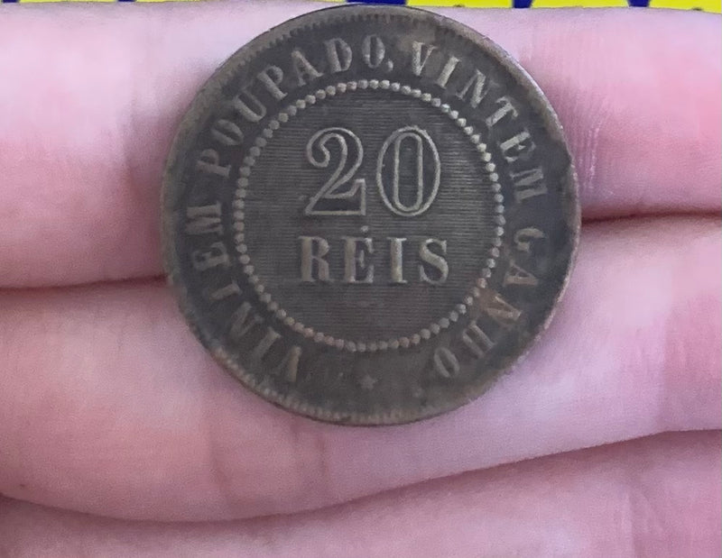 Moeda 20 Réis 1889 Raridade