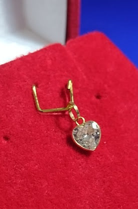 Pingente Ouro 18 Kilates 4 mm Zircônia