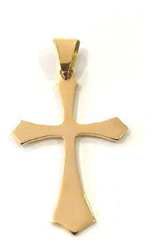 Pingente Crucifixo De Ouro 18k Cruz 2 Gramas 25 mm