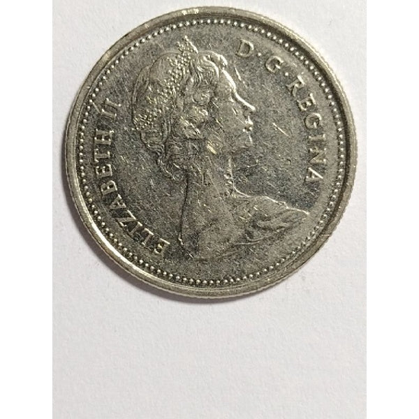 Moeda do Canadá 25 cent 1982 Elizabeth II moeda rara