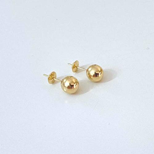 Brinco Bola Bolinha 6mm Em Ouro 18 Killates