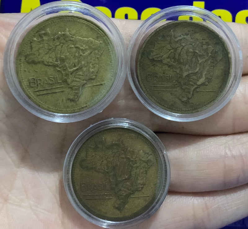 3 Moedas 2 Cruzeiros Brsil