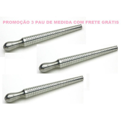 3 Medidor De Anel Em Alumino/ Medir Anel (3 Unid)