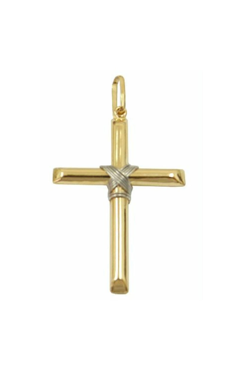 Pingente de Ouro Masculino Crucifixo Grande 35 mm Peso 6 Gramas