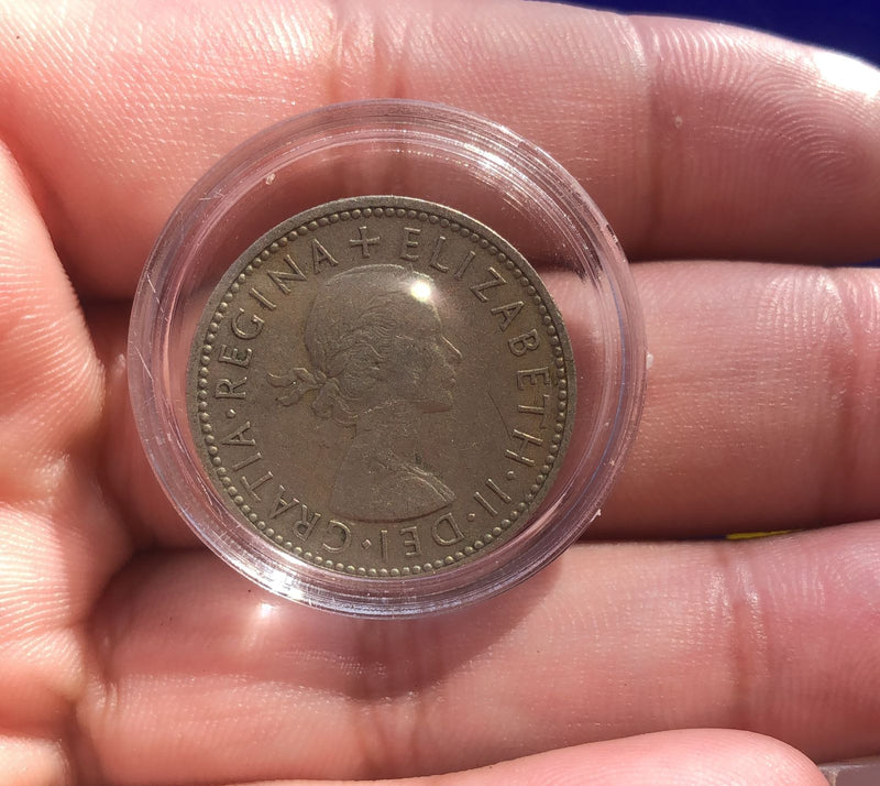 Moeda One Shilling 1954 Elizabeth II Para Coleção Rara e Nova