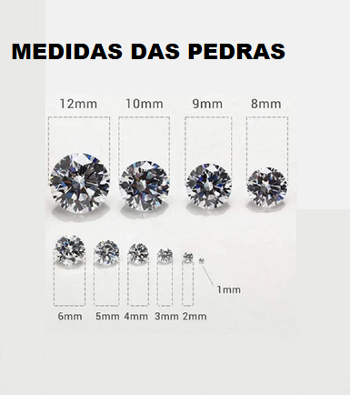 Pedras Zircônia 3.50 mm Gemstone Sintética, Corte Redondo, Branco 10 Pedras