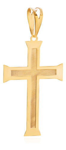 Pingente Crucifixo Ouro 18k 750 Maciço 1.50 Gramas 25 mm