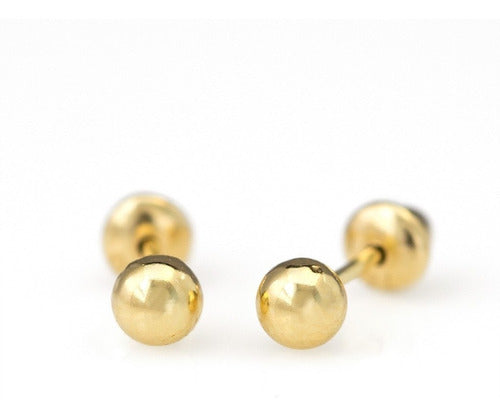 Brinco Bola 9mm Ouro 18k - 750