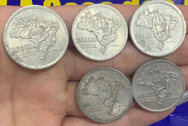 6 Moedas 10 Cruzeiros e 20 Cruzeiros