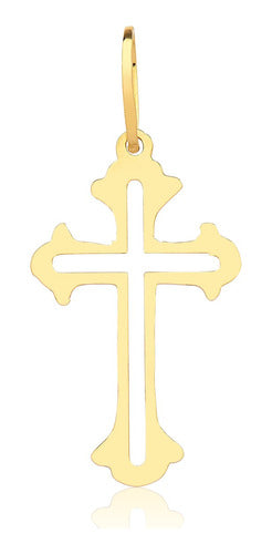 Pingente Crucifixo Ouro 18 KIlates 0.90 Gramas 15 mm