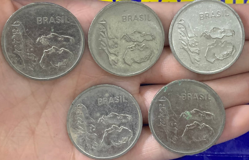 5 Moedas 1 Cruzeiro Repulblica do Brasil