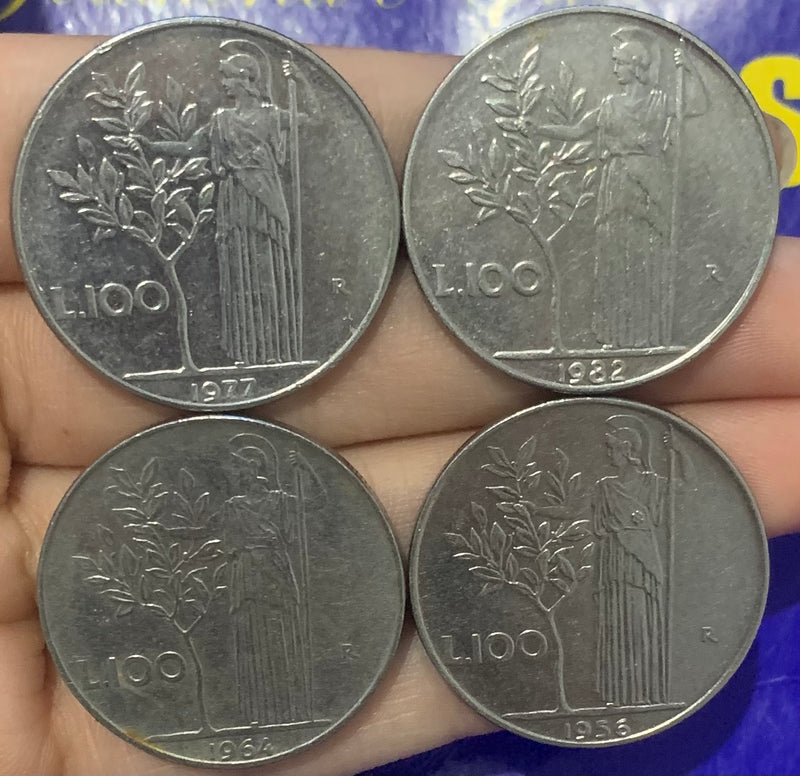 8 Moedas L.100 Coleção